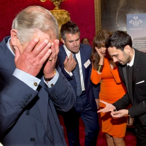 Prince Charles surprised by Dynamo